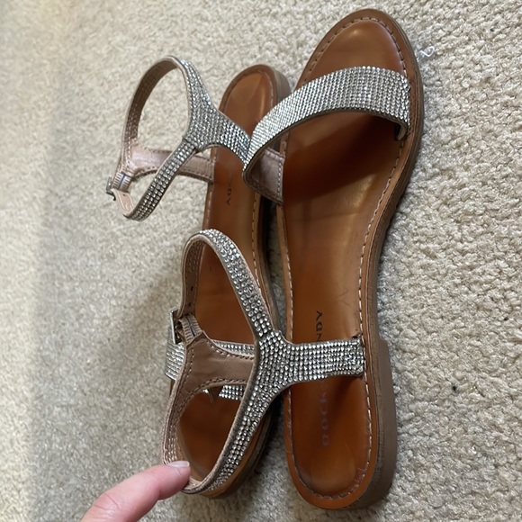 Sparkly Wedding Sandals // Size 6.5 - Picture 6 of 6